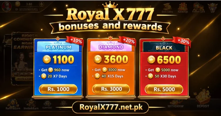 Royal X 777 Bonuses and reward